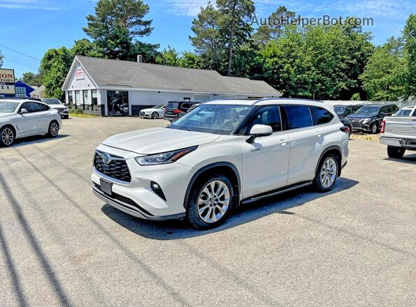 5TDYARAH5MS006372 2021 TOYOTA HIGHLANDER White Trasero derecho