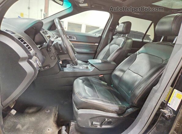 1FM5K8F82GGB27969 2016 FORD EXCUR Black Widok wnętrza z przodu