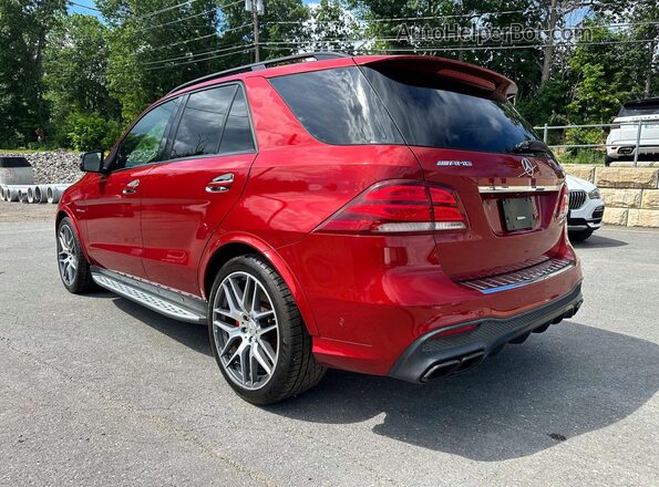 4JGDA7FB9JA997619 2018 MERCEDES-BENZ GLE Red უკანა მარჯვენა