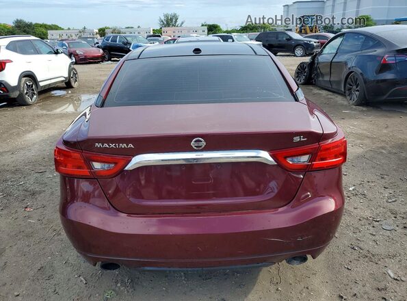 1N4AA6AP1HC369398 2017 NISSAN MAXIMA Red წინა სალონის ხედი