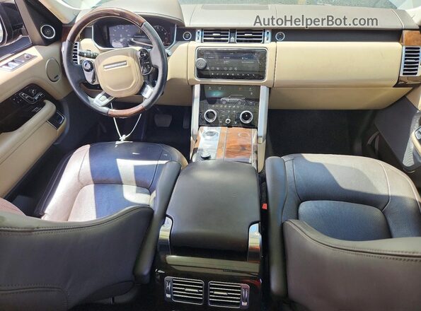 SALGS2SV6JA389714 2018 LAND ROVER RANGE Gray Вид щитка приладів