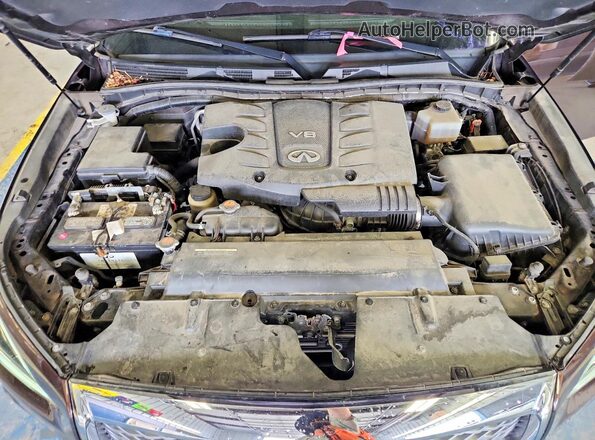 JN8AZ2NE2J9192503 2018 INFINITI QX80 Brown VIN კოდის სტიკერის ხედი