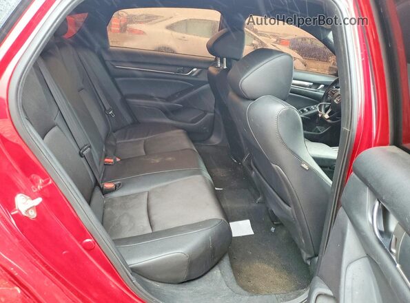 1HGCV1F38KA110007 2019 HONDA ACCORD Red უკანა სალონის ხედი