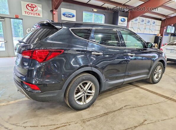 5NMZUDLB5JH066724 2018 HYUNDAI SANTA Black Delantero derecho