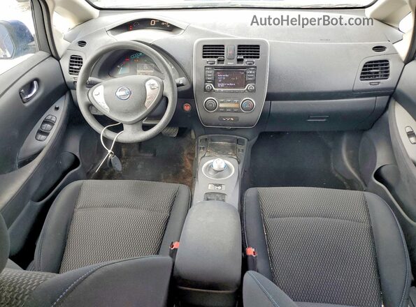 1N4BZ0CP3HC306553 2017 NISSAN LEAF Blue Սարքավորումների վահանակի տեսք