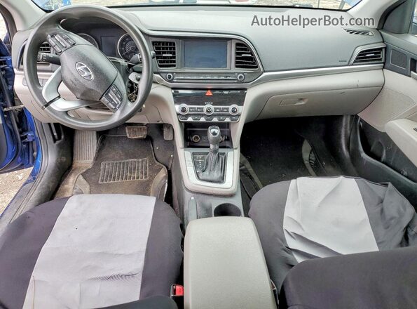 5NPD84LF8LH560700 2020 HYUNDAI ELANTRA Синий Вид щитка приборов
