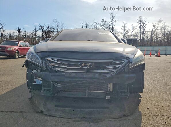 5NPE34AF1HH586276 2017 HYUNDAI SONATA Black Вид ззаду