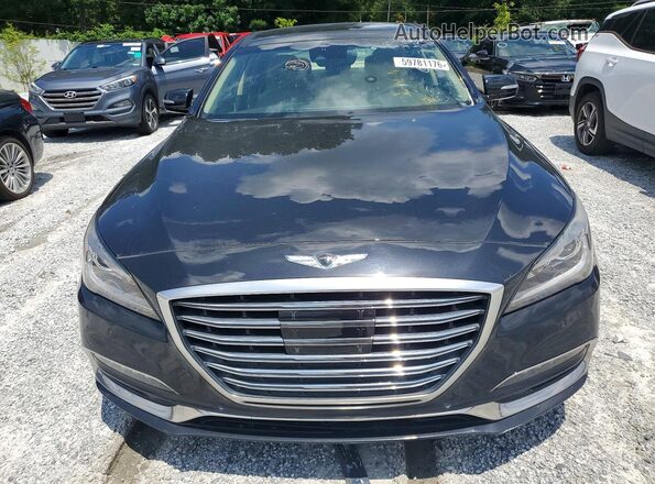 KMHGN4JE7JU271001 2018 GENESIS G80 Угольный Вид сзади