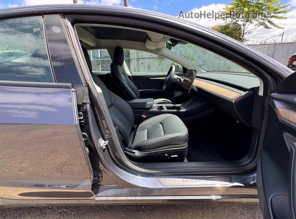5YJ3E1EA5NF185418 2022 TESLA MODEL 3 Gray Հետևի տեսք
