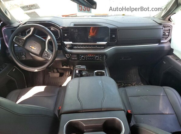 2GCPAEED1P1111286 2023 CHEVROLET SILVERADO Gray Instrument cluster view