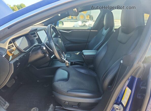 5YJSA1E16GF148422 2016 TESLA MODEL S Синий Вид панели приборов