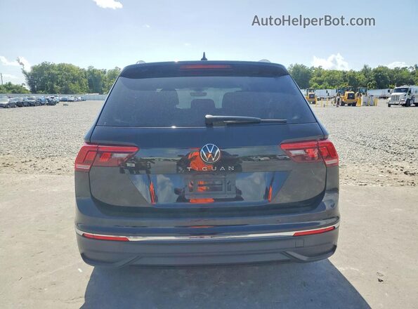 3VV1B7AX9NM034320 2022 VOLKSWAGEN TIGUAN Black Вид салону спереду