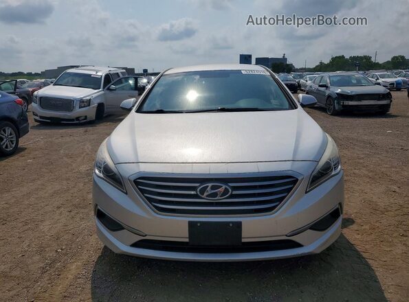 5NPE24AF4HH491648 2017 HYUNDAI SONATA Silver Rear view