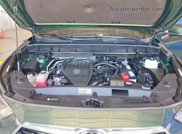 5TDKDRBH4PS500349 2023 TOYOTA HIGHLANDER Green Вид наклейки з VIN-кодом