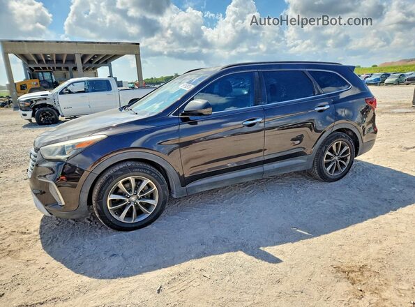 KM8SM4HF3HU178160 2017 HYUNDAI SANTA FE Brown Հետևի ձախ