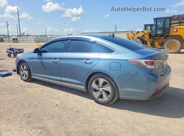 KMHE34L10GA018832 2016 HYUNDAI SONATA Blue Trasero derecho