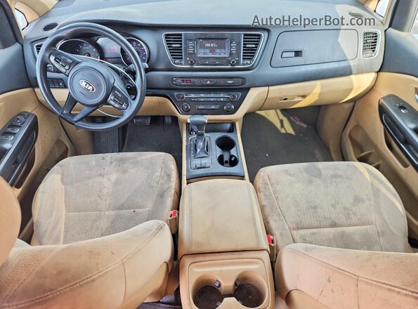KNDMB5C16J6389349 2018 KIA SEDONA Maroon ხელსაწყოთა პანელის ხედი
