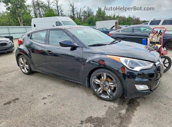 KMHTC6AD4GU280738 2016 HYUNDAI VELOSTER Черный Вид спереди