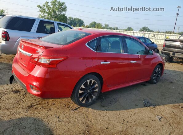 3N1AB7AP4KY279130 2019 NISSAN SENTRA Red Front right
