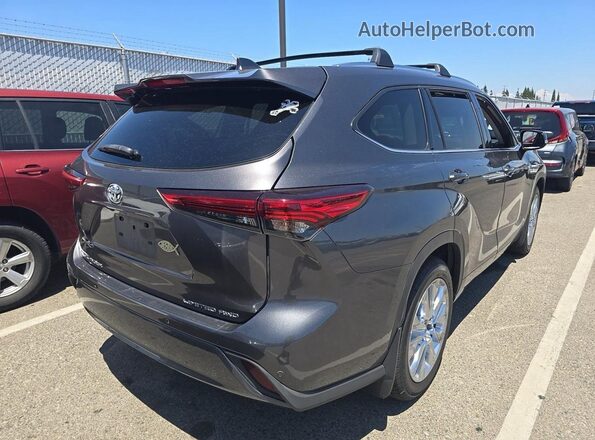 5TDDZRBH1LS018507 2020 TOYOTA HIGHLANDER Gray Front view