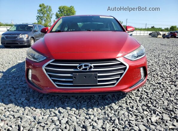 KMHD84LF3JU610837 2018 HYUNDAI ELANTRA Red Вид ззаду