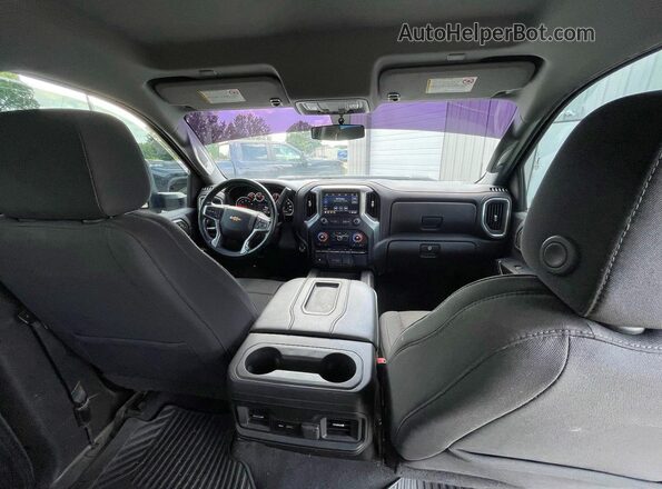 2GC4YNEYXN1230372 2022 CHEVROLET SILVERADO White Rear seats view