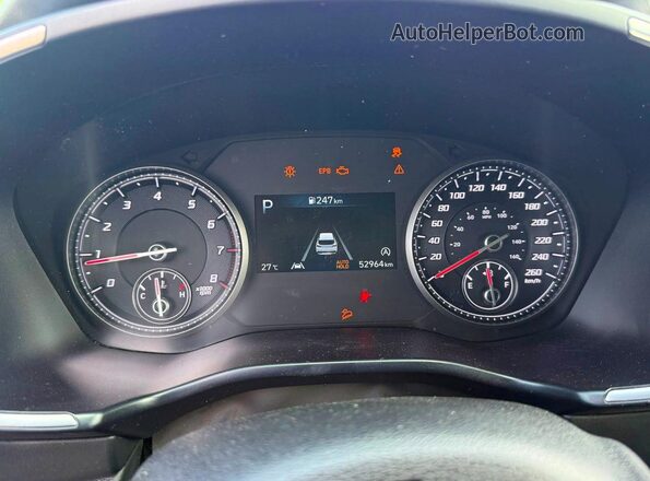 KM8S5DA19PU099554 2023 HYUNDAI SANTA FE White Instrument cluster view