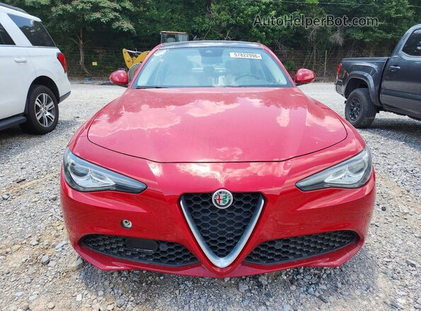 ZARFAECN8H7549319 2017 ALFA ROMEO GIULIA Red Հետևի տեսք