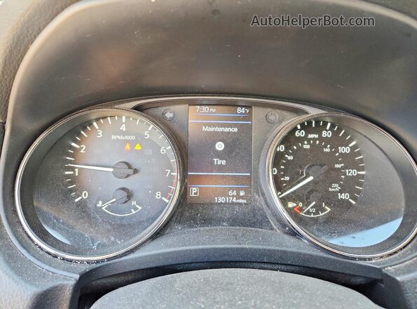 JN8AT2MT8LW038092 2020 NISSAN ROGUE White უკანა სავარძლების ხედი