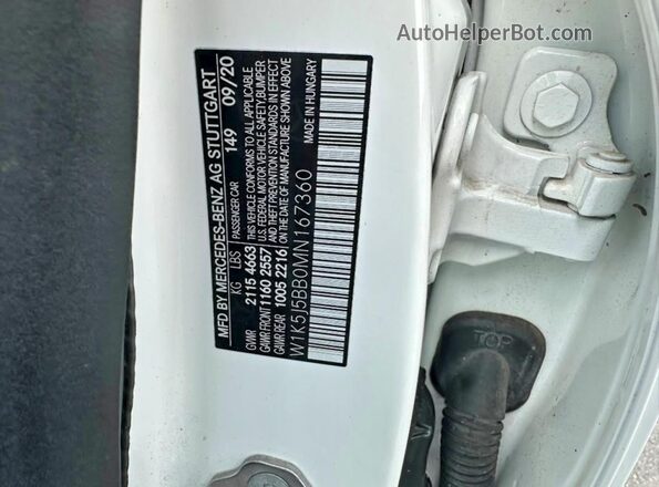 W1K5J5BB0MN167360 2021 MERCEDES-BENZ CLA-CLASS White Rear interior view