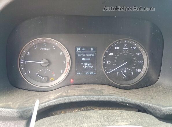 KM8J3CA26HU294873 2017 HYUNDAI TUCSON Черный Вид задних сидений