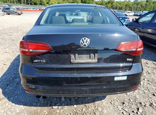 3VW167AJ5HM320388 2017 VOLKSWAGEN JETTA Черный Вид салона спереди