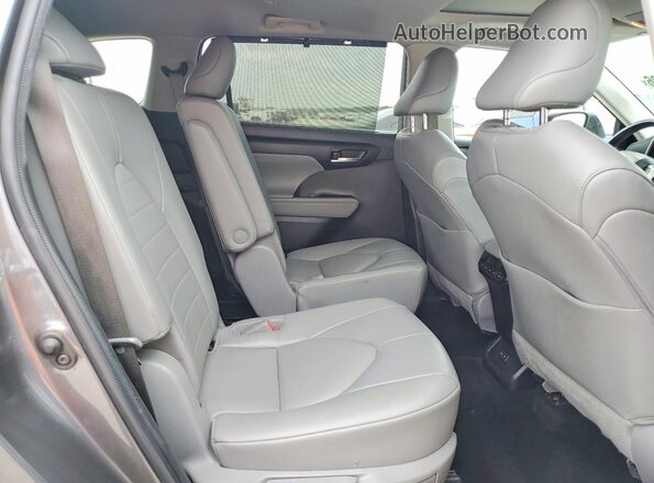 5TDGZRBH3NS586970 2022 TOYOTA HIGHLANDER Gray ძრავის განყოფილების ხედი