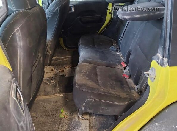 1C4HJXKN3PW611892 2023 JEEP WRANGLER Yellow Rear view