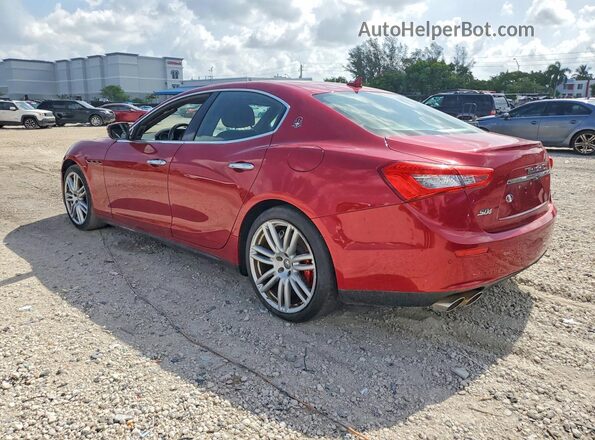 ZAM57RTL0H1196406 2017 MASERATI GHIBLI Red Trasero derecho