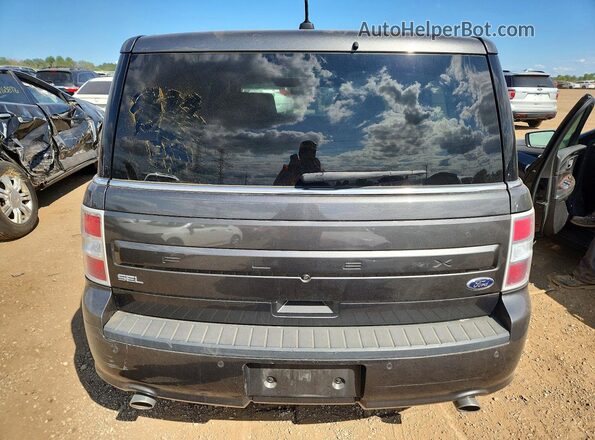 2FMGK5C8XJBA09887 2018 FORD FLEX Gray Front interior view