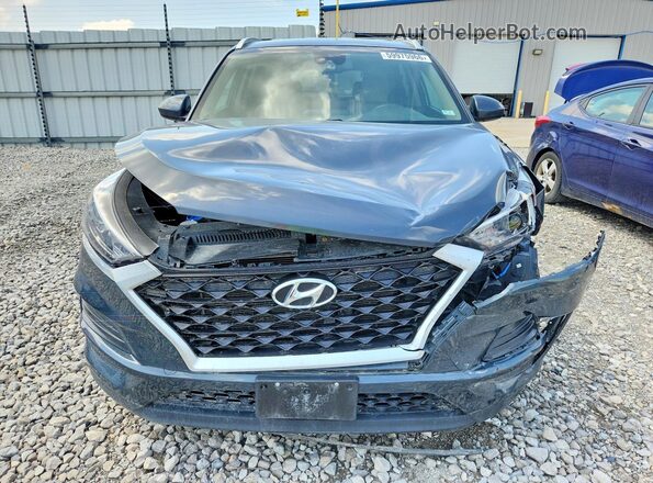 KM8J3CA43MU334502 2021 HYUNDAI TUCSON Синий Вид сзади