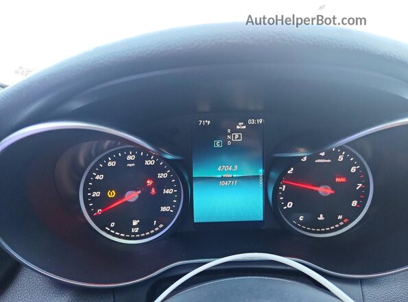 55SWF8DB1KU286799 2019 MERCEDES-BENZ C Серый Вид задних сидений