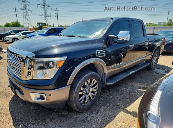 1N6BA1F45GN508223 2016 NISSAN TITAN Black Trasero izquierdo