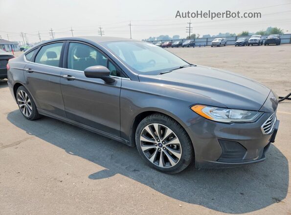 3FA6P0T96KR179668 2019 FORD FUSION Gray Front view