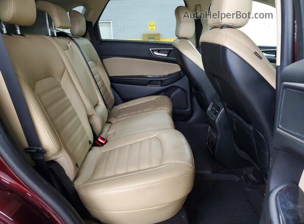 2FMPK4J96LBA89794 2020 FORD EDGE Burgundy ძრავის განყოფილების ხედი