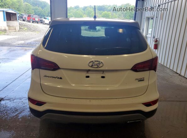 5NMZTDLB3JH088319 2018 HYUNDAI SANTA White Widok wnętrza z przodu