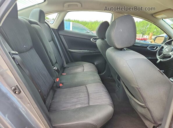3N1AB7AP7KY372210 2019 NISSAN SENTRA Gray Rear interior view