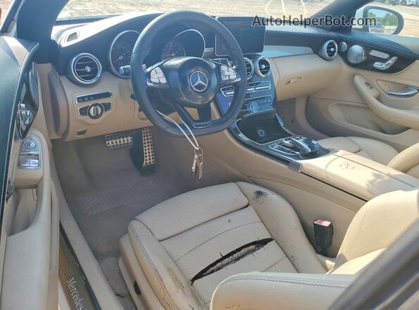 WDDWJ4JB1HF581313 2017 MERCEDES-BENZ C White Vista del cuadro de instrumentos