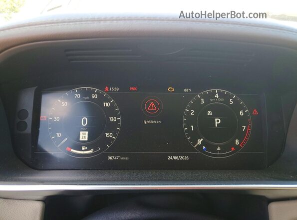 SALWR2RV2JA183464 2018 LAND ROVER RANGE White Vista del cuadro de instrumentos