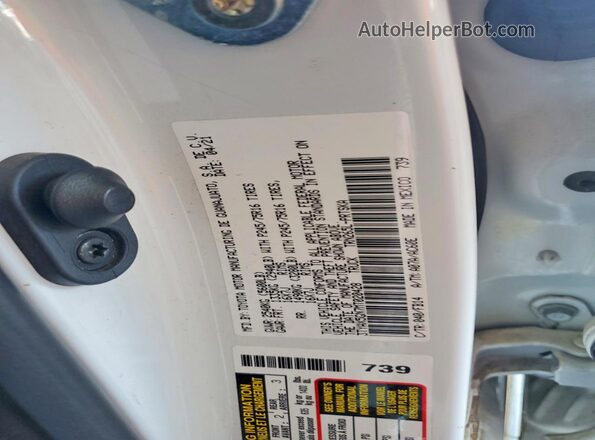 3TYAX5GN7MT020428 2021 TOYOTA TACOMA White VIN կոդի պիտակի տեսք