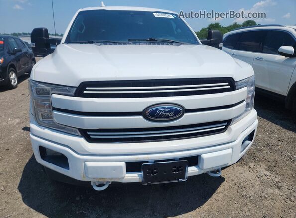1FTFW1E52JFB13966 2018 FORD F150 White Vista trasera