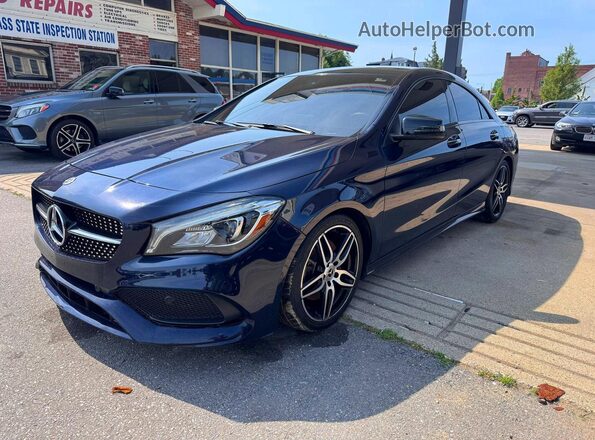 WDDSJ4EB1JN663143 2018 MERCEDES-BENZ CLA-CLASS Синий Задняя левая четверть
