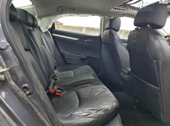 2HGFC1F76JH640966 2018 HONDA CIVIC Gray უკანა სალონის ხედი