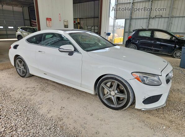WDDWJ4JB3HF392677 2017 MERCEDES-BENZ C White Вид спереду